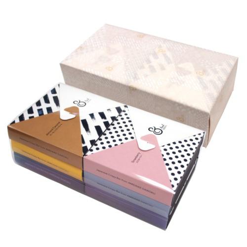 パッケージデザインがおしゃれなアンドオコシの「＆ OKOSHI 6箱入りアソート」