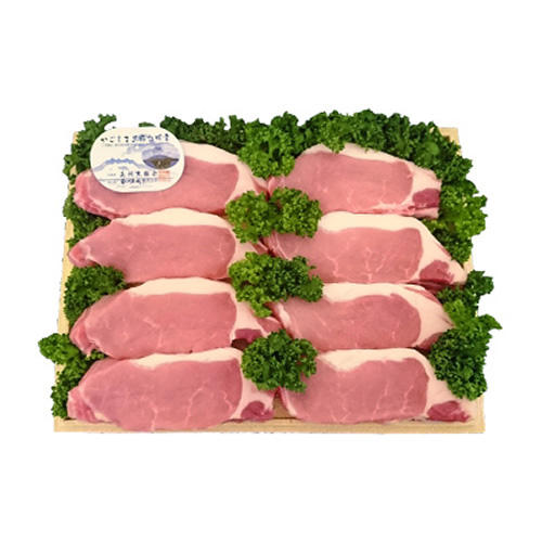 精肉専門店　つの田 鹿児島県産かごしま黒豚テキカツ用(ロース) 8枚入り 800g