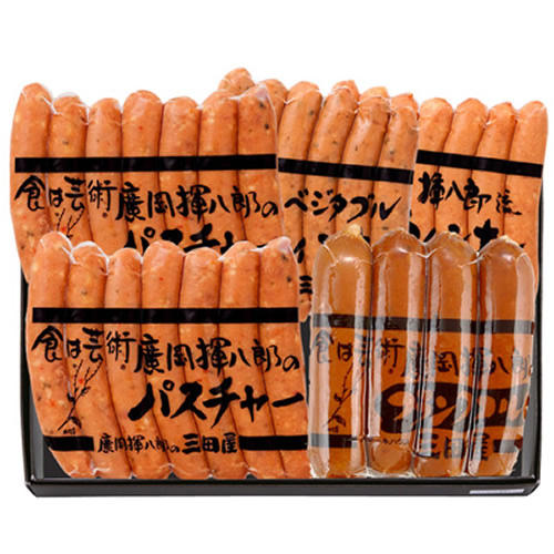 真空パック入りソーセージの詰め合わせ