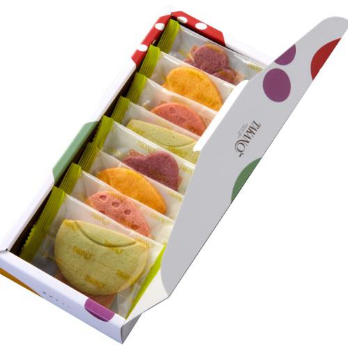 フルーツをかたどったクッキーがカラフルな「新宿高野」の「果実サブレ 8枚入」