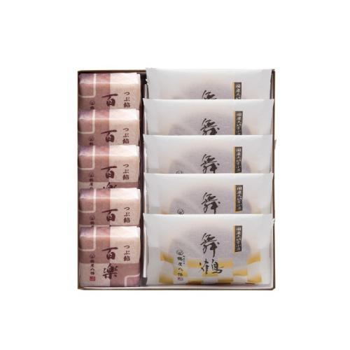 箱の中に２種類のお菓子が詰めあわさっている