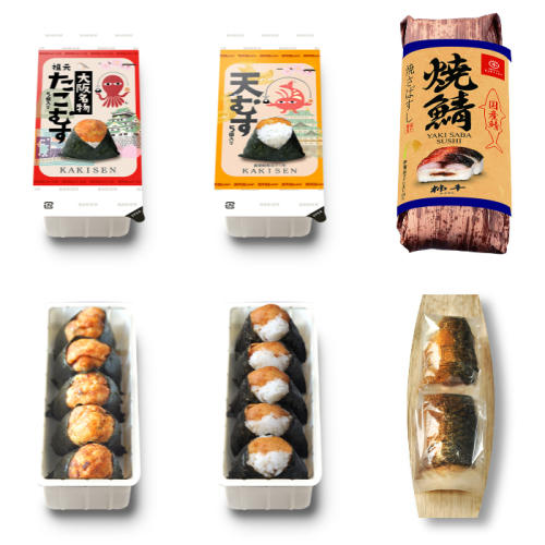 柿千 冷凍 たこむす、天むす、焼鯖すしセット
