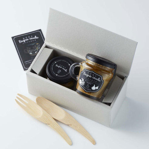 かにみそバーニャカウダギフトセット(2個入)のパッケージ中身