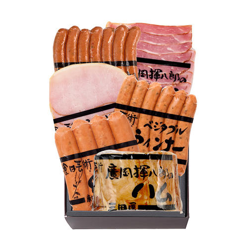 箱に入ったハム・ソーセージ・ベーコン