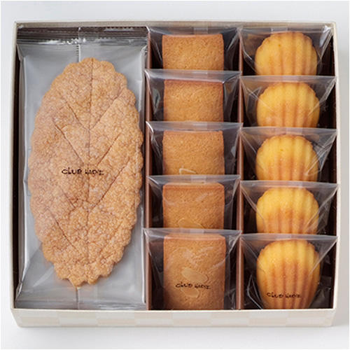 3種類の焼き菓子を詰め合わせた「クラブハリエ」の「ハリエ・アソート」