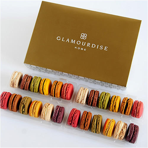 ベーシックマカロン24個セットのパッケージ中身