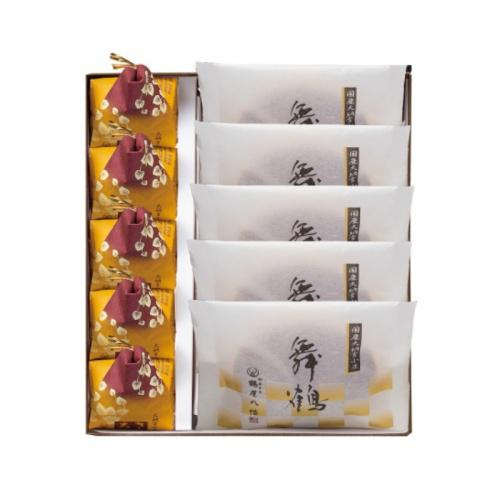 個包装の2種の和菓子が全10個入ったギフトボックス。