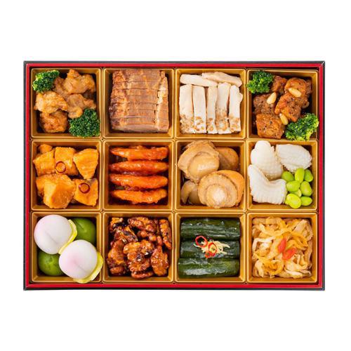 赤い箱に入った赤坂璃宮の「中国料理風 冷凍赤坂璃宮-131」