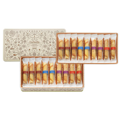 ベージュの箱に入ったゴンチャロフの「コルベイユ 18本」