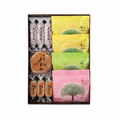 千なり焼菓子詰合のパッケージ中身