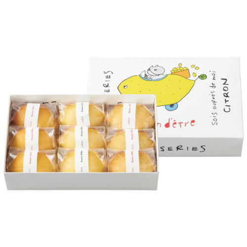 レモンケーキ9P BOXのパッケージ中身