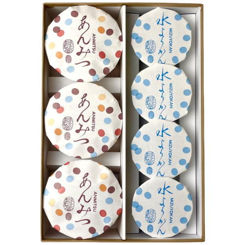 「京都・京らく製あん所」の「あんみつ･水ようかん7個入」