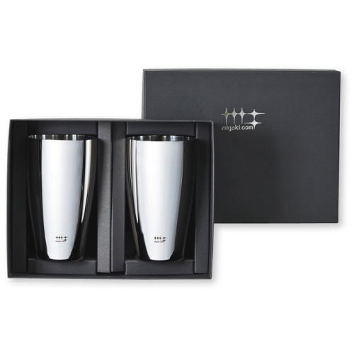 黒いボックスに入った 磨き屋シンジケートの「ビアタンブラー 2PC」