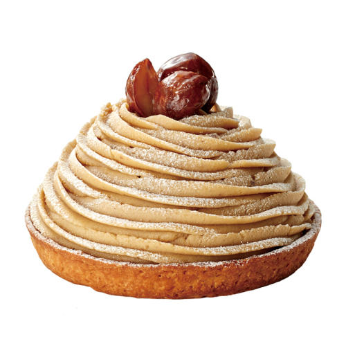 モンブランクリームを渦巻き状に絞り出した「「パティスリー キハチ」のホールケーキ「モンブラン」