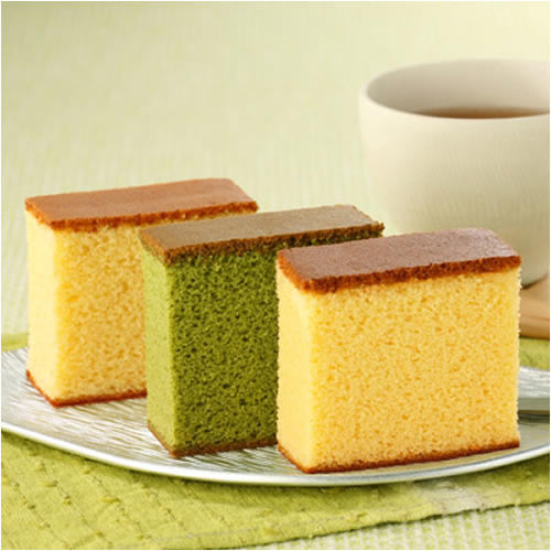 3種のカステラが器に盛られている