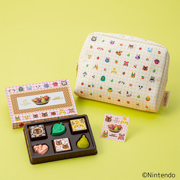 ゴディバ × あつまれ どうぶつの森 アソートメント 6粒入 オリジナルポーチつきの商品画像
