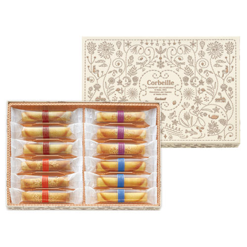 ベージュの箱に入ったゴンチャロフの「コルベイユ 12本」