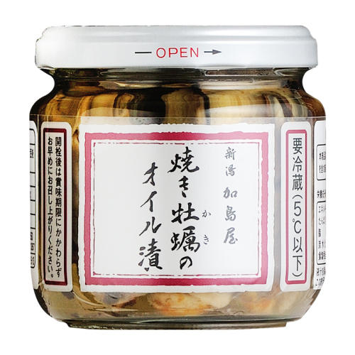 瓶入り焼き牡蠣のオイル漬け