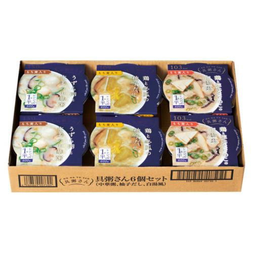 青いパッケージに入った具粥さん6個セット
