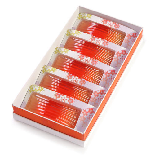 透明感のある紅色が美しい「叶 匠壽庵」の和菓子「標野 5個入」