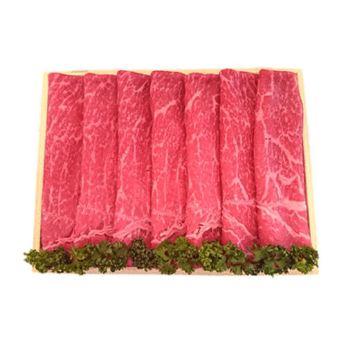 しゃぶしゃぶ用の牛もも肉のセット。