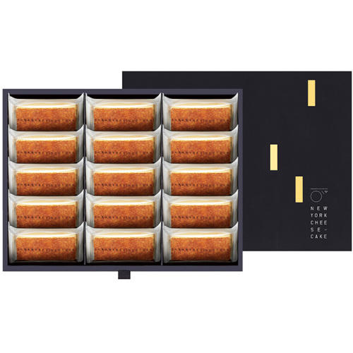 個包装されているグラマシーニューヨークの「ニューヨークチーズケーキ 15個入」