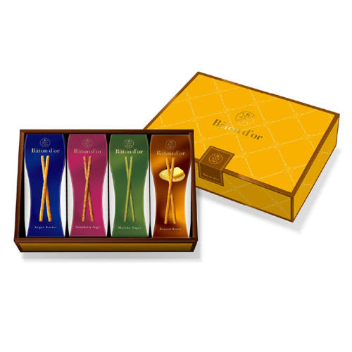 バトンドール4個アソート(144本入り)のパッケージ中身