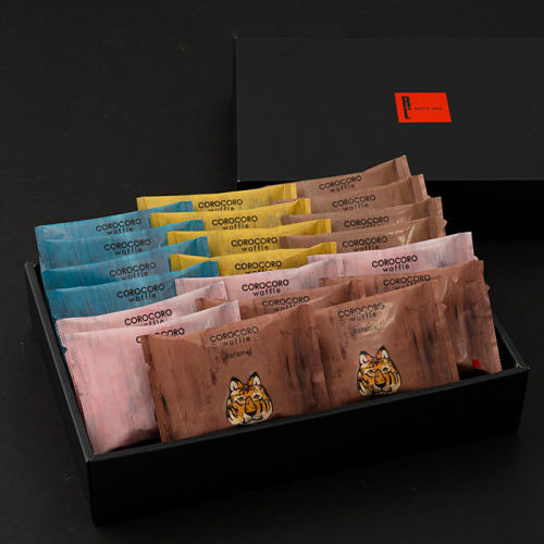 ワッフル・ケーキの店 R.Lのパッケージがおしゃれな「コロコロワッフル パック20袋セット」