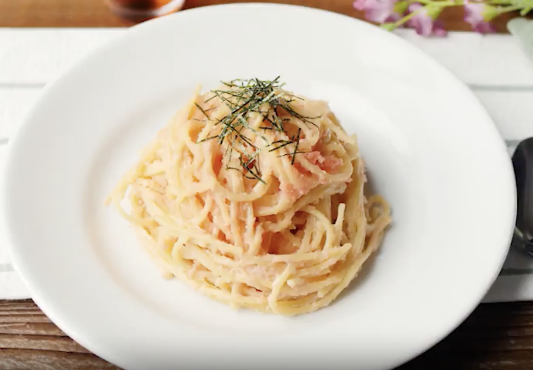 たらこクリームパスタ