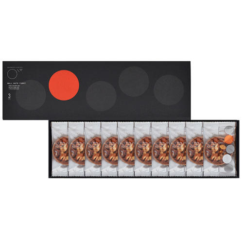 黒い箱に入ったグラマシーニューヨークの「ウォールナッツファンキー 10個入」