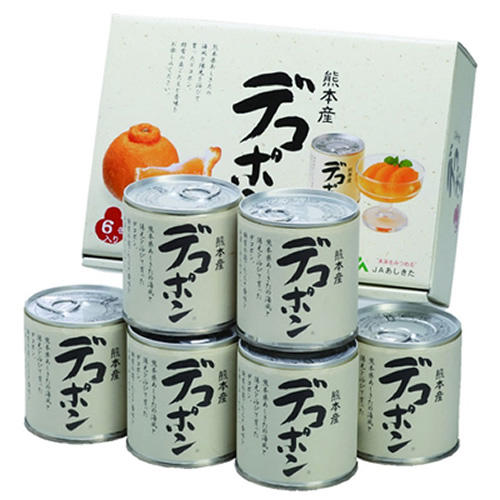 赤と青 熊本県 芦北のデコポン缶詰