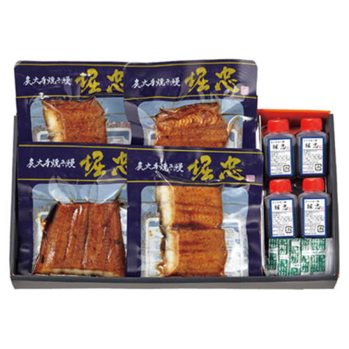 「堀忠」炭火手焼き鰻個食パック4入りの外観
