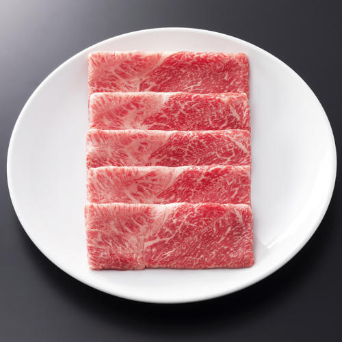 「松阪まるよし」の「松阪牛すき焼き用（肩・モモ）」