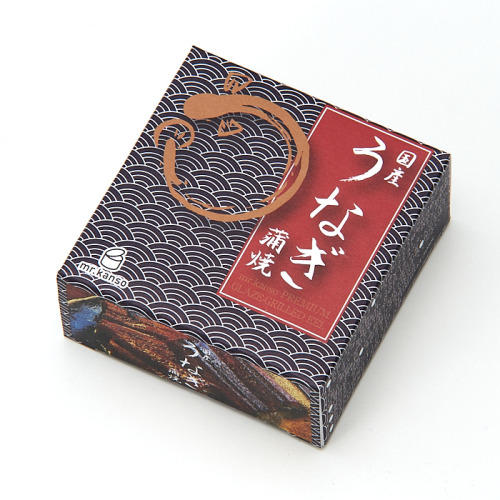黒い箱に入ったミスターカンソ ショップの「うなぎの蒲焼缶詰」