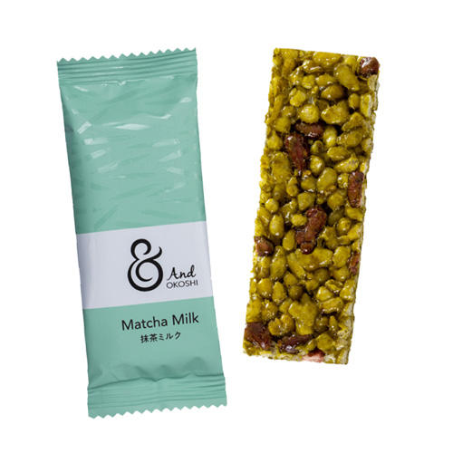 & ORIGINの抹茶ミルクと淡いグリーンのパッケージ
