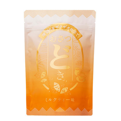 オレンジのパッケージに入ったおさつどきっの「ミルクティー味」