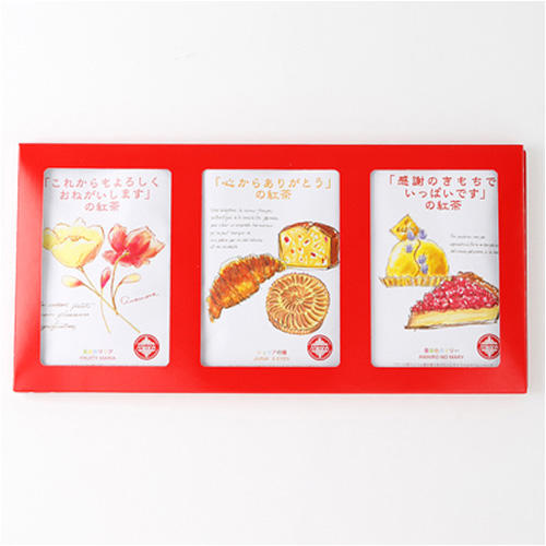 「ムレスナティーハウス」出産内祝いギフト ハートビートティー3枚