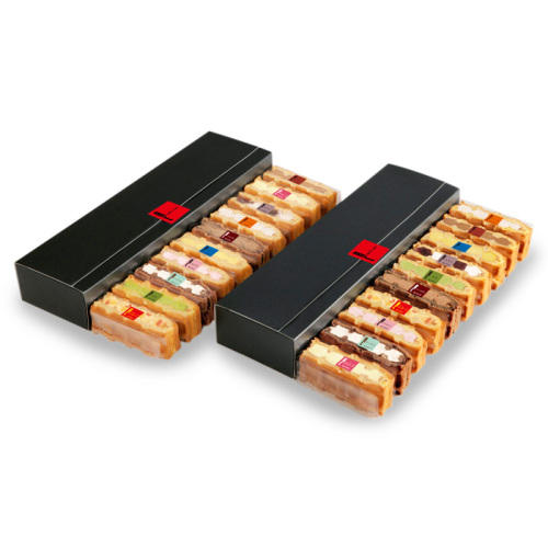 黒い箱に入ったワッフル･ケーキの店 R.L(エール・エル)の「ワッフルケーキ20個セット」