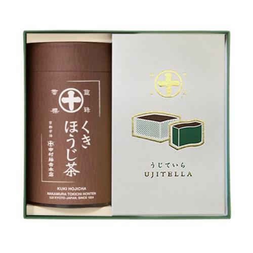 ほうじ茶と抹茶カステラがセットの「中村藤吉本店」の「くきほうじ茶・うじていら詰め合わせ」