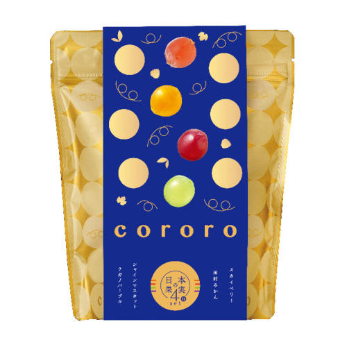 ゴールド×ネイビーのパッケージに入ったコロロ cororo4種アソートパック
