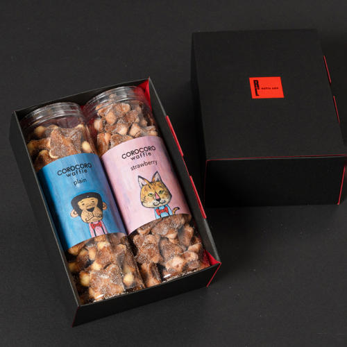 コロコロワッフル ロング2本セットのパッケージ中身