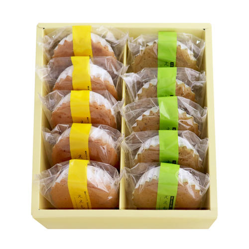 ええもん詰合せ 10個(抹茶)のパッケージ中身