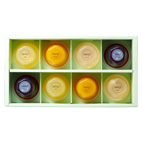 果実ゼリー8入Ｓのパッケージ中身