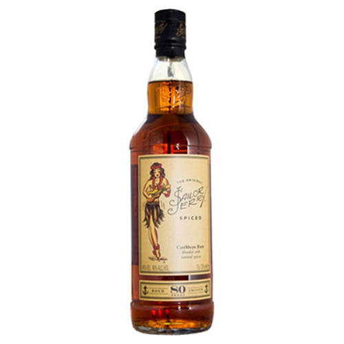 おしゃれなボトルに入った【洋酒】セイラージェリー 40゜ スパイスド ラム