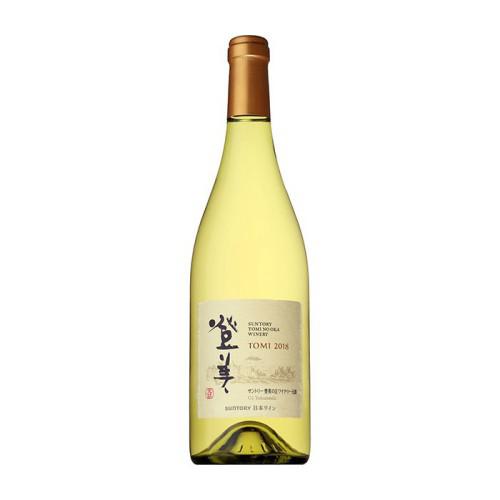 山梨産白ワインのボトル