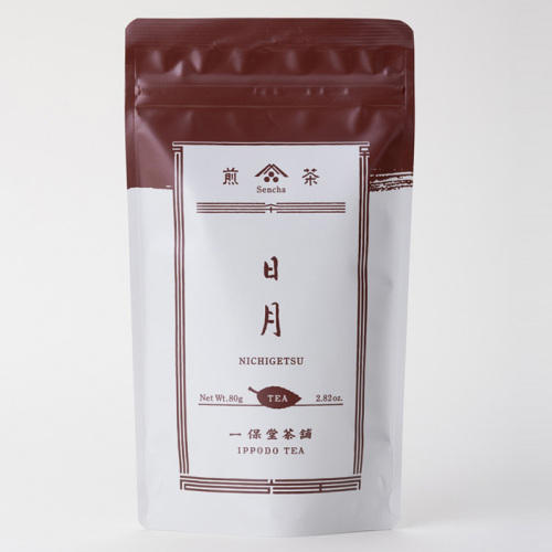 袋入りの一保堂茶舗 煎茶日月