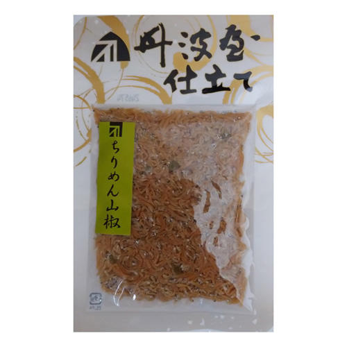 ちりめん山椒が入ったパックが置かれている