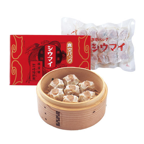 木箱に入った崎陽軒の「真空パックシウマイ」