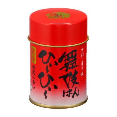 赤い缶入り「舞妓はんひぃ～ひぃ～一味」