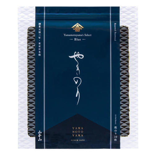 透明なパッケージに入った山本山の「焼海苔」